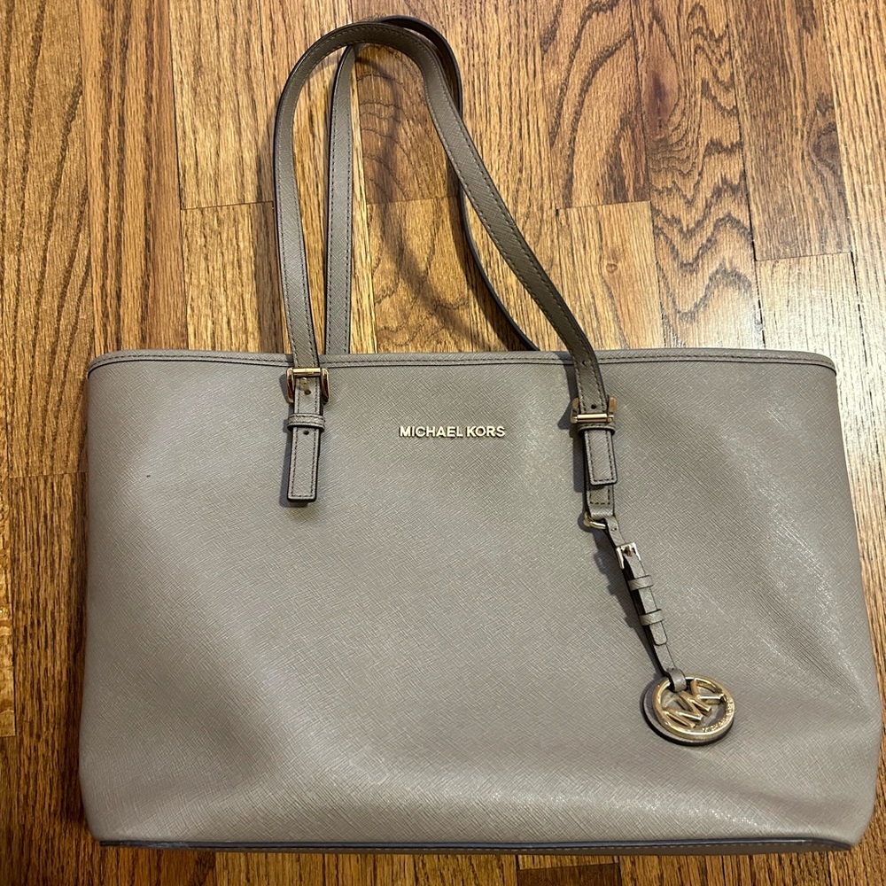 Michael Kors Taupe Tote Bag